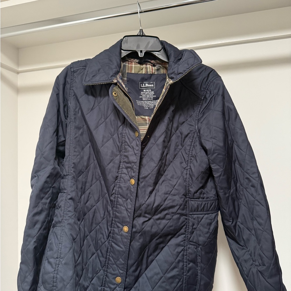 L.L. Bean Navy Quilted Jacket